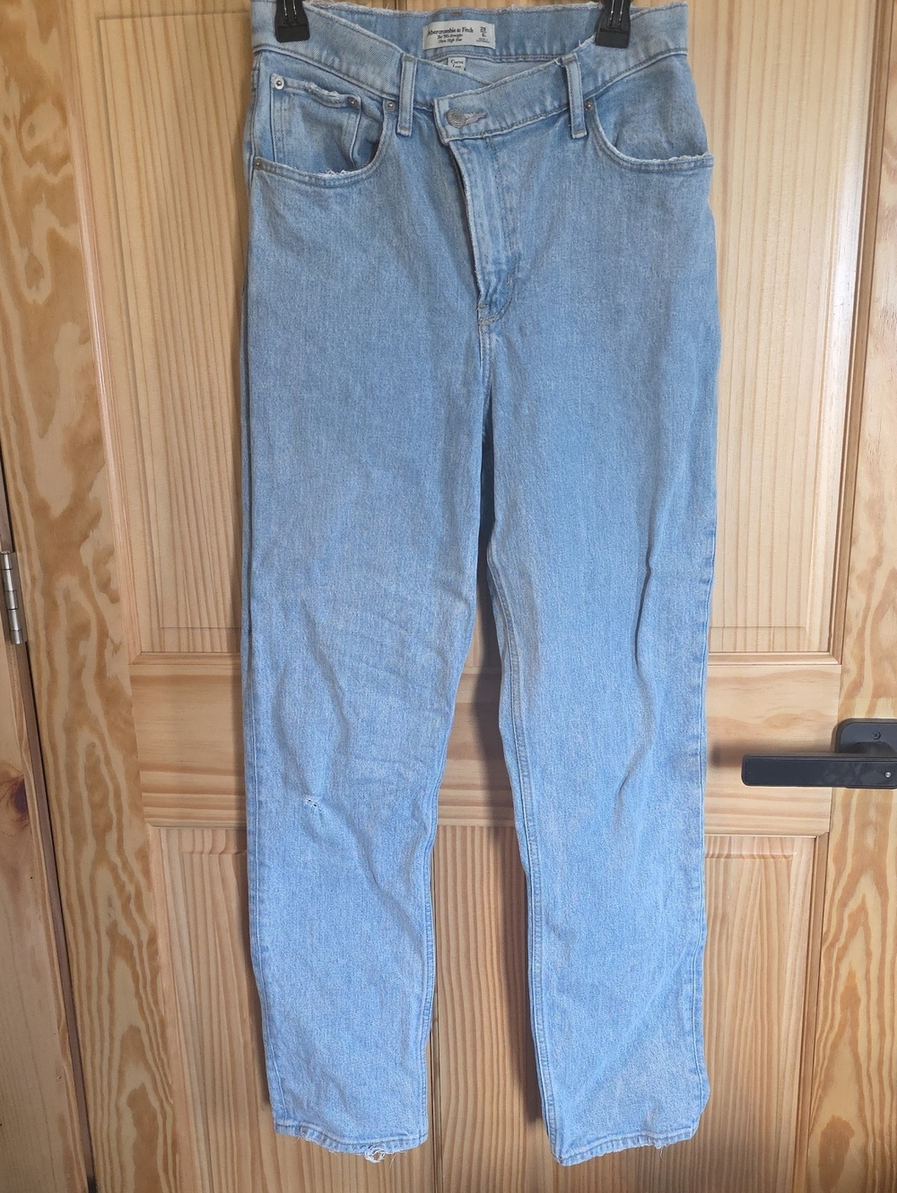 Abercrombie & Fitch Light Blue Straight-Leg Jeans